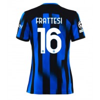 Camiseta Inter Milan Davide Frattesi #16 Primera Equipación Replica 2023-24 para mujer mangas cortas